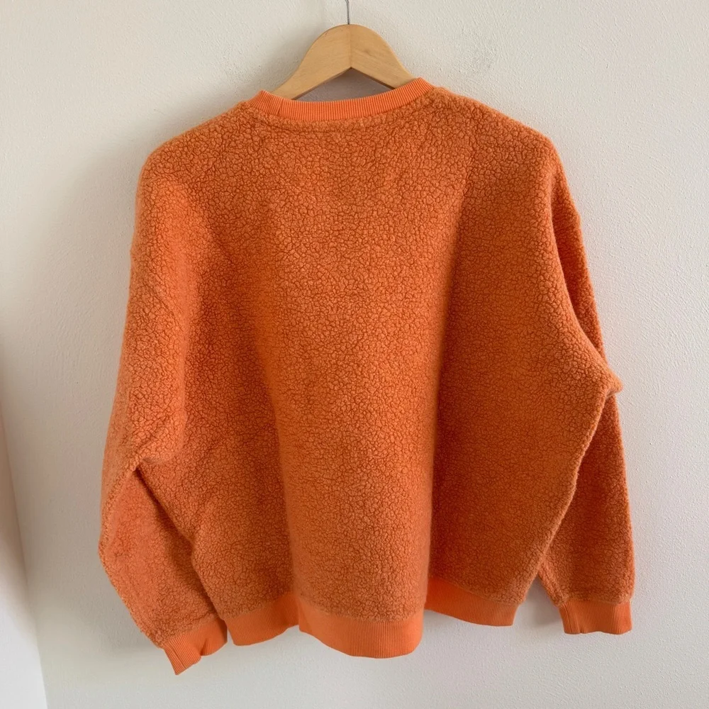Outdoor Voices Orange Fleece Pullover XL - Picture 6 of 9